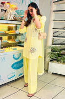 Picture of Lemon June With Silk Farshi Shalwar