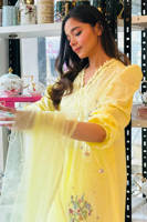 Picture of Lemon June With Silk Farshi Shalwar