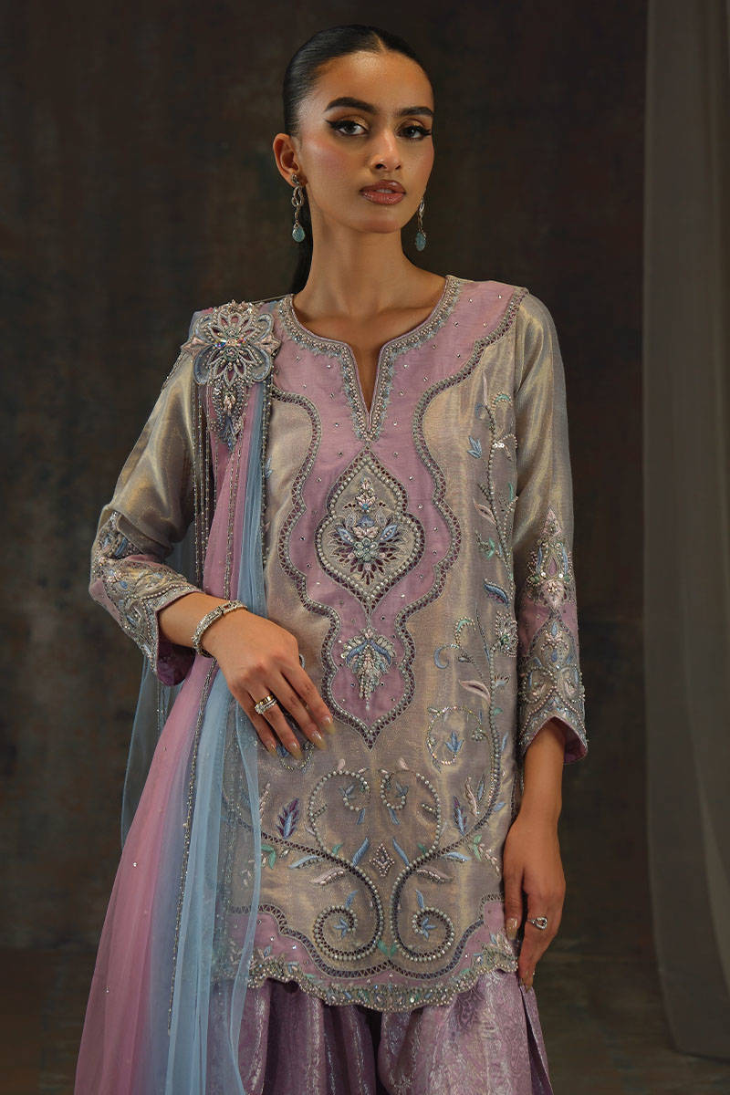 Picture of Moonstone Shirt with  Farshi Shalwar