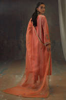 Picture of Peach Zari Long Full Set