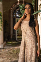 Picture of Crystal Lace Gown With Jumpsuit