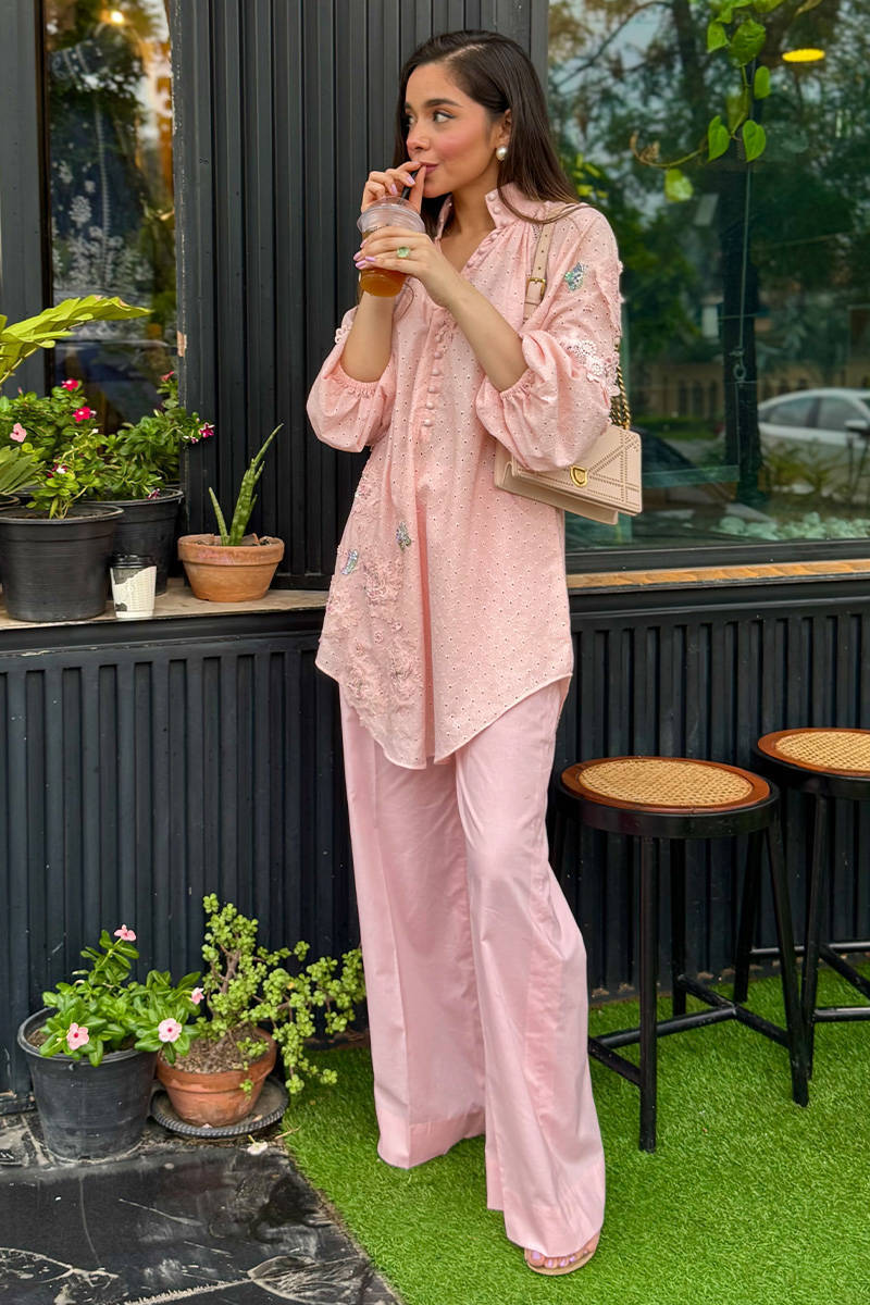 Picture of Pink June with Wide Leg Pants