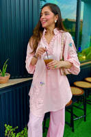 Picture of Pink June with Wide Leg Pants