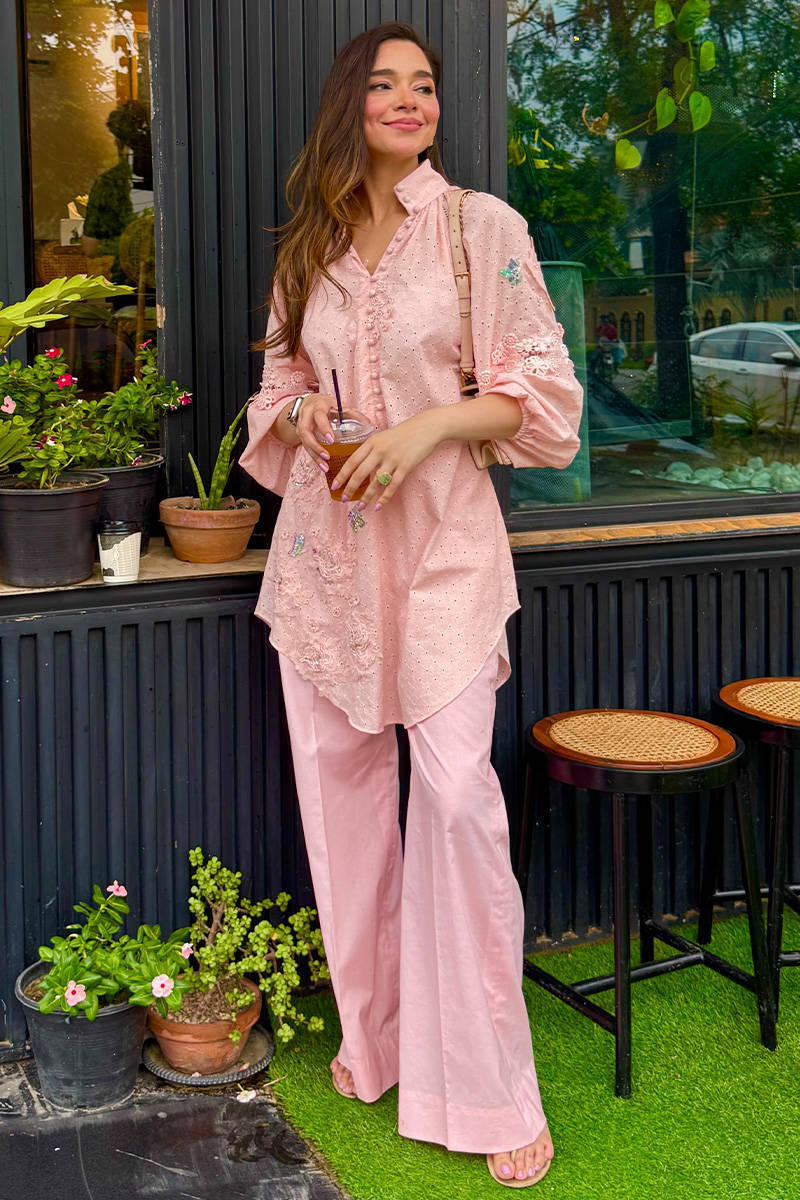 Picture of Pink June with Wide Leg Pants