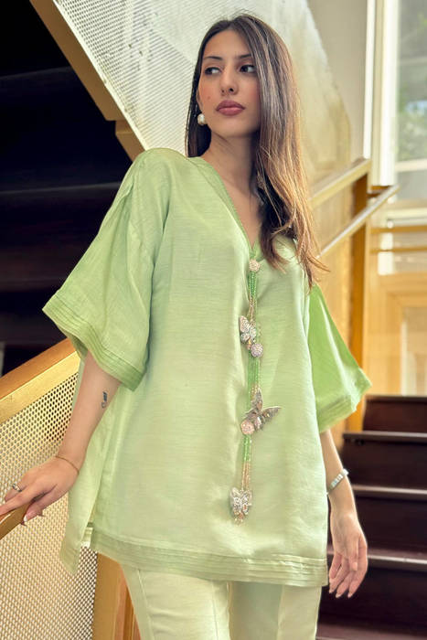 Green Butterfly Coord Set