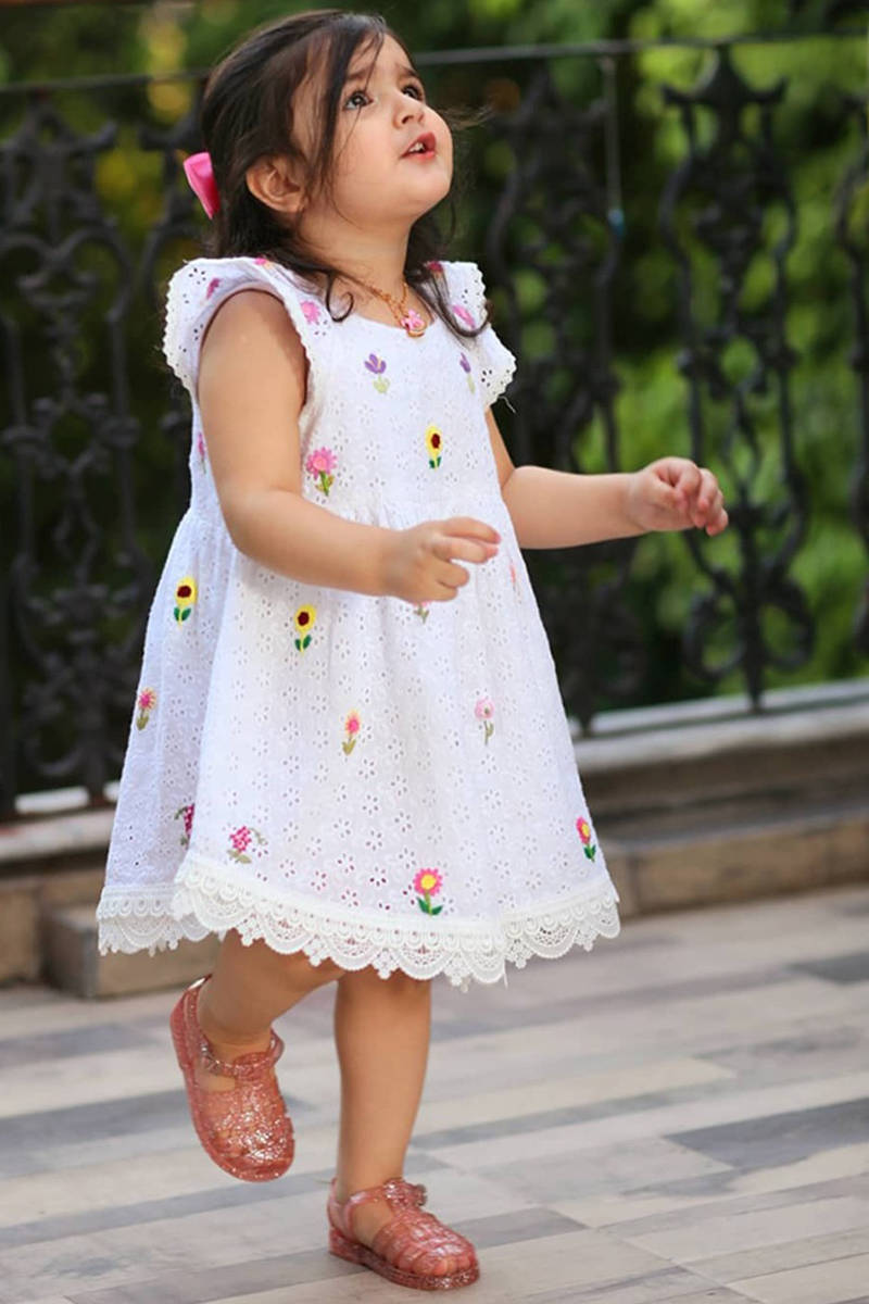 Picture of White Daisy Frock