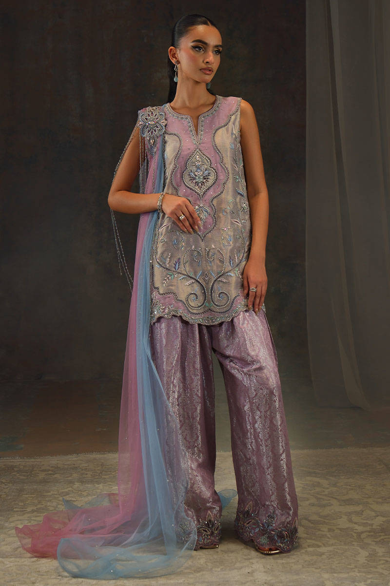 Picture of Moonstone Shirt with Farshi Shalwar