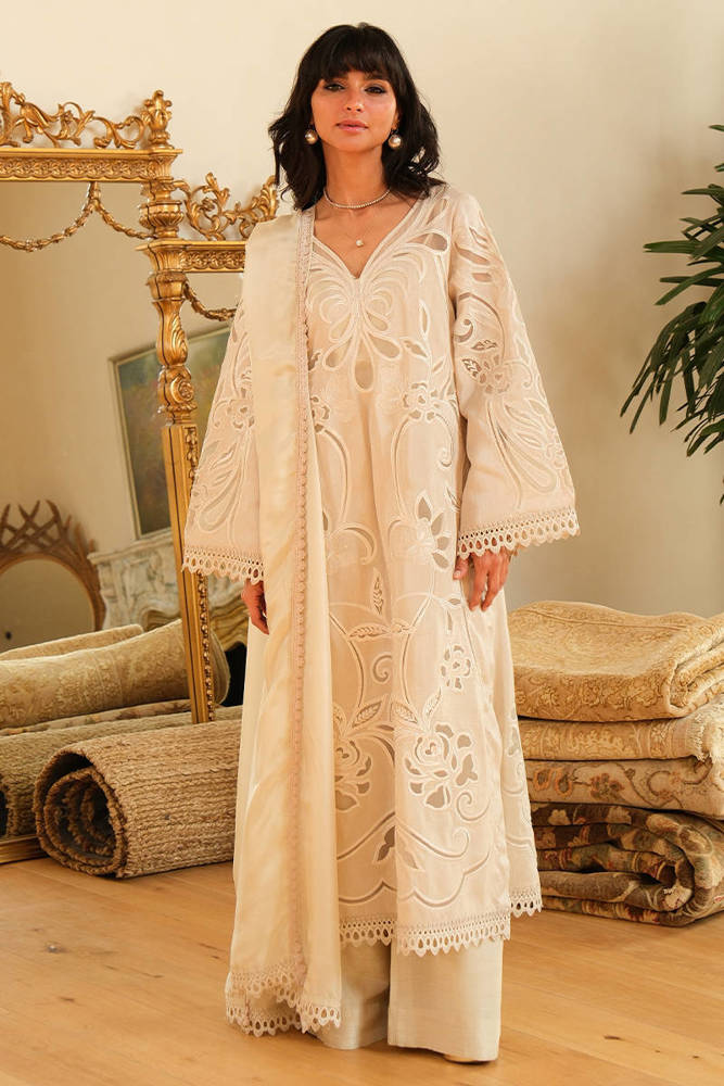 Picture of Creme With Pants And Dupatta