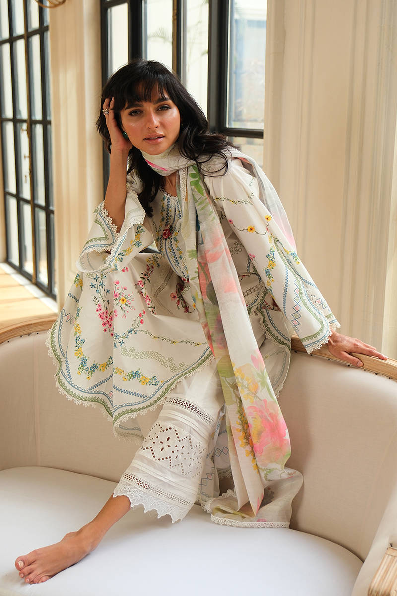 Picture of WaterColour Rose with Dupatta