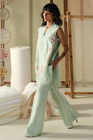 Picture of Aqua Rose Shirt With Pants